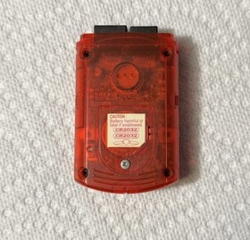 OEM Red Virtual Memory Unit VMU Dreamcast Memory Card Tested Works Needs Battery