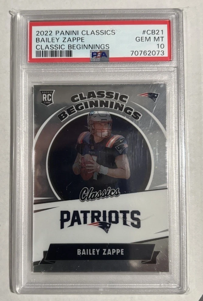 Bailey Zappe Panini Classics Classic Beginnings #CB21 Base