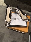 Nine West Animal Print Faux Suede Pointed Toe Stiletto Pumps Slip-On Women's 7.5 — photo 2