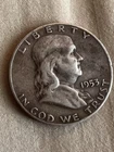 1953 Franklin Half Dollar 50C Silver Coin Circulated Business Strike