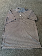 NWOT Collars  Co Mens Dress Collar Polo Relaxed Size Small Black/White Pattern