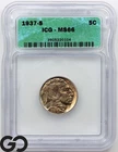 1937-S Buffalo Nickel ICG MS 66 ** Fully Struck!