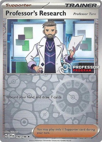 Professor's Research - 190/198 - Pokemon Scarlet Violet Program SEALED NM
