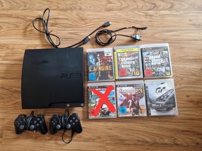 PlayStation 3 Super Slim 12GB mit Controller und  5 PS3 Spielen
