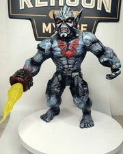 Custom Big Figure Hulk-dak MOTU Masters of the Universe With Light Up Blaster