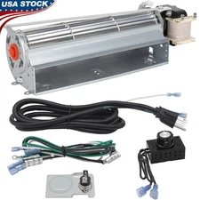Fireplace Blower Fan Kit 120V Magnetic Thermostat Variable Speed Control New