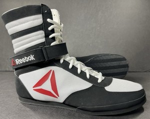 Reebok Boxing Boots Shoes White Black Red Mens 10.5 BD1348 Brand New High Top Reebok Boxing Boots | eBay main image 4