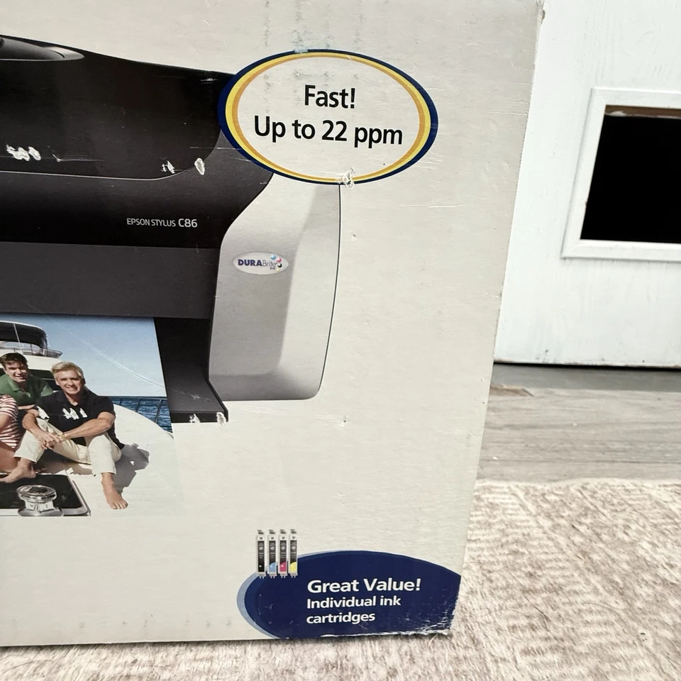 Epson Stylus C86 B251A Inkjet Printer with Ink (Open Box Never Used) - Image 4 of 4