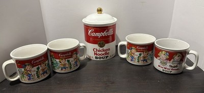 1998 Campbell's Jar And 4 1993 Mugs