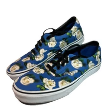 Vans Size 10 Men’s UK 9 Romantic Floral Lapis Blue Low Top Skate