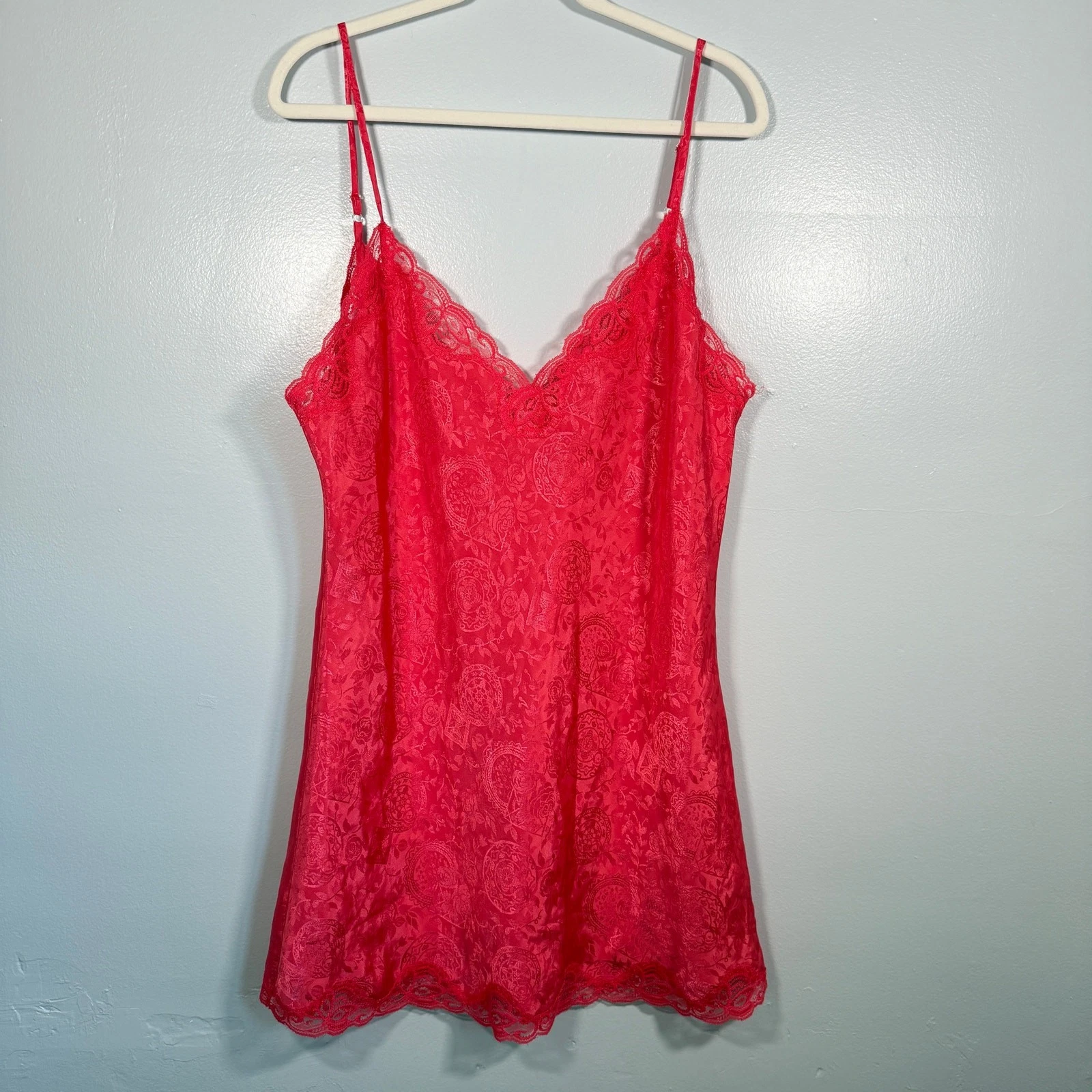 UNDERCOVER Mini abito slip vintage anni 90 Victoria’s Secret etichetta oro grande delicato rosa fata