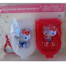 Hello Kitty Joint Mini Case 2P Set Pill Box Accessory Storage Sanrio Japan Red