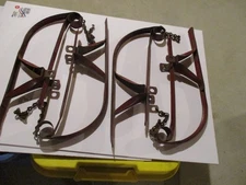 RARE 1920'S WOODEN COASTER KIDS PULL WAGON METAL RUNNERS FOR WINTER USE.