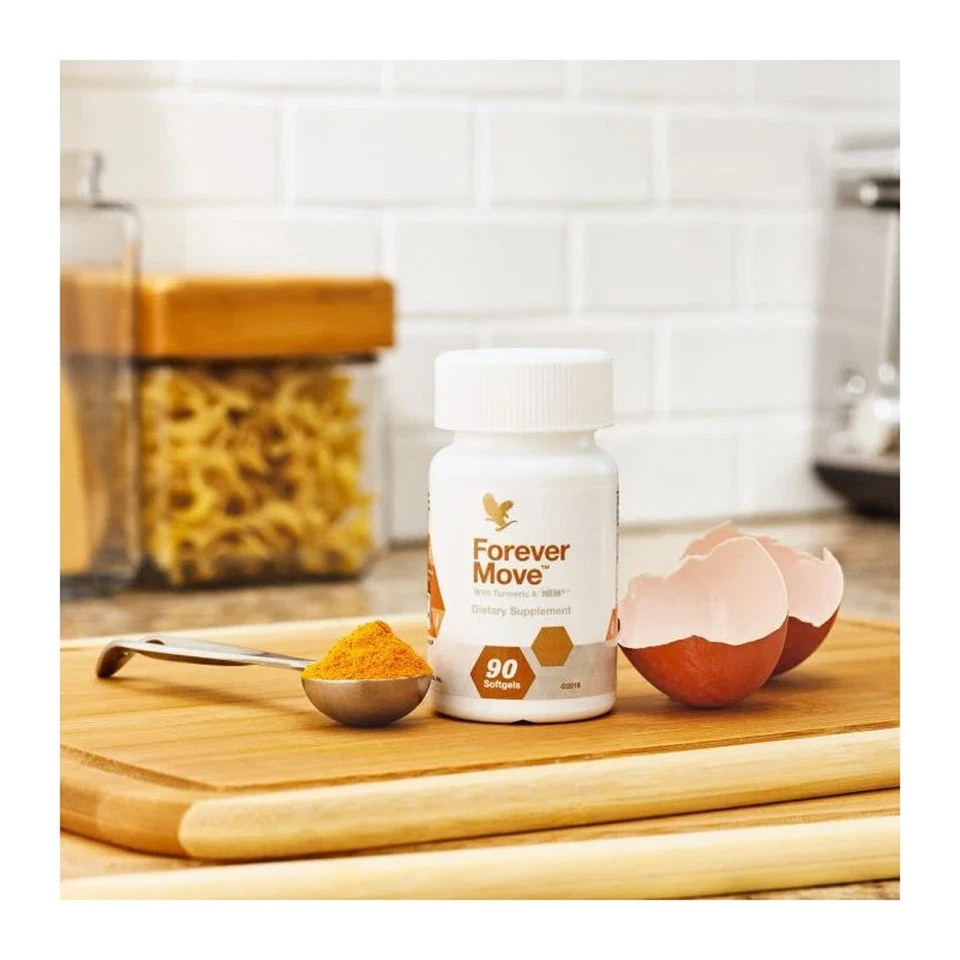 Forever Move 90 cápsulas blandas con cúrcuma - Músculos y articulaciones saludables | Sin gluten Foto 2 de 4