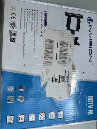 Invision TV Wall Bracket Mount for 26-42 Inch HDTV-M Screens