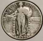 Silver Quarter - Standing Liberty (Spotty tarnish) - 1930-S [119]
