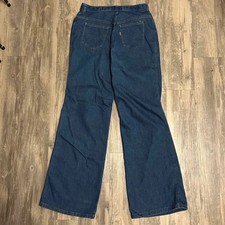 Vintage 70s Levi's Orange Tab Flared Bootcut Denim Jeans Size 31X33