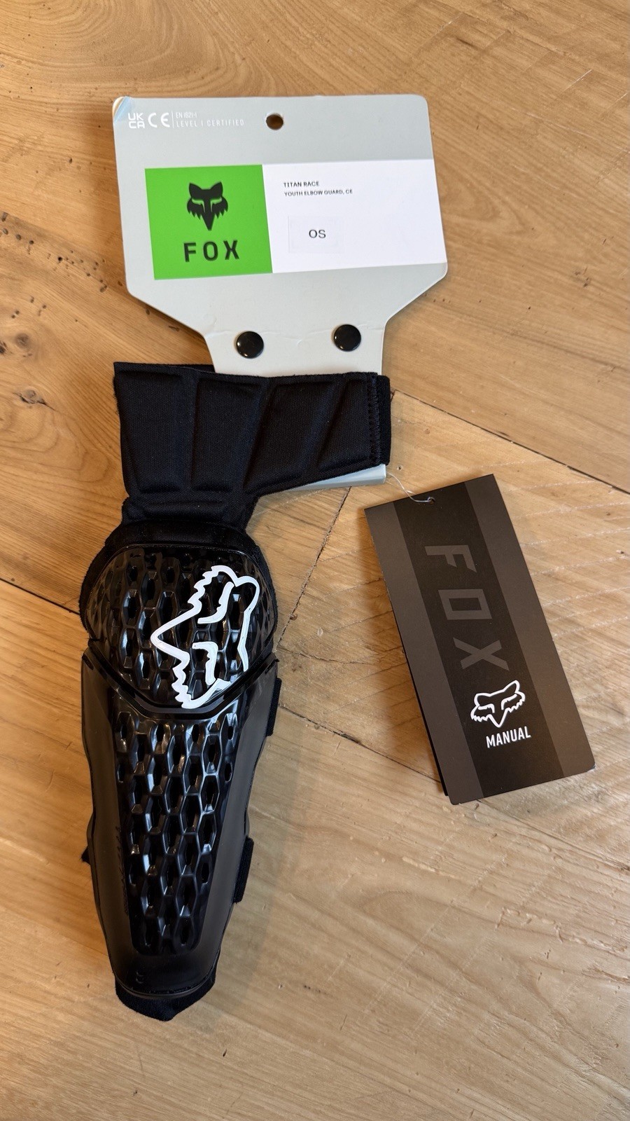 Fox Racing Youth Titan Race CE Elbow Pads - Black - 25196-001-OS NWT