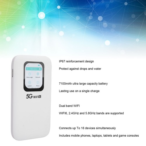 Hotspot Mobile 5G Appareil Tactile WiFi 6 Travel WiFi 2.01in Avec Machine à Sous - Afbeelding 4 van 12