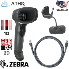 Zebra DS4608-SR Handheld USB Barcode Scanner Kit Corded 1D/2D QR Code Reader NEW