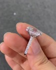 Oval 6.30 Ct IGI Certified Lab Grown Diamond Hidden Halo Ring 950 Platinum VVS2 — photo 4
