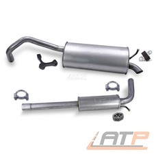 SCHALLDÄMPFER SET FÜR SEAT IBIZA 4 SC ST 6J SKODA FABIA 2 54 1.2 TSI BJ 10-15
