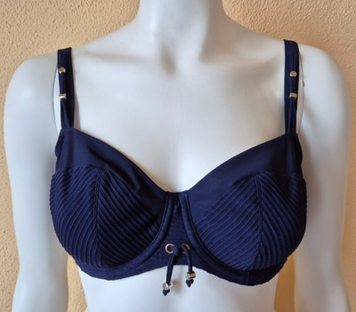 PrimaDonna Swim Nikita Blau Bikini-Oberteil Gr. 75D/34D, Designer-Bademode