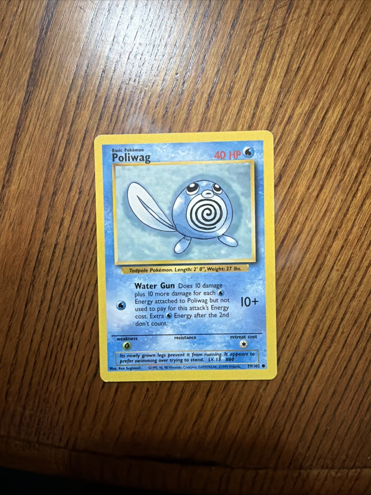 1999 Pokemon Game #59 Poliwag PSA 10 GEM MINT Base Set