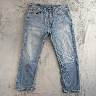Levi s 505 hellblaue Straight Leg Jeans W36 L30 Classic Denim