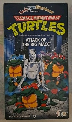 TMNT VHS   Attack of the Big Macc   Classic Ninja Turtles Cartoon