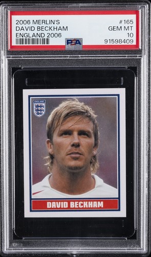 2006 MERLIN'S ENGLAND 2006 #165 DAVID BECKHAM PSA 10