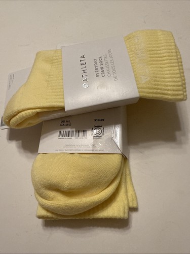 ATHLETA. EVERYDAY CREW SOCKE NEU. M/L gelb 2 Paar für 16,89 $ - Bild 6 von 11