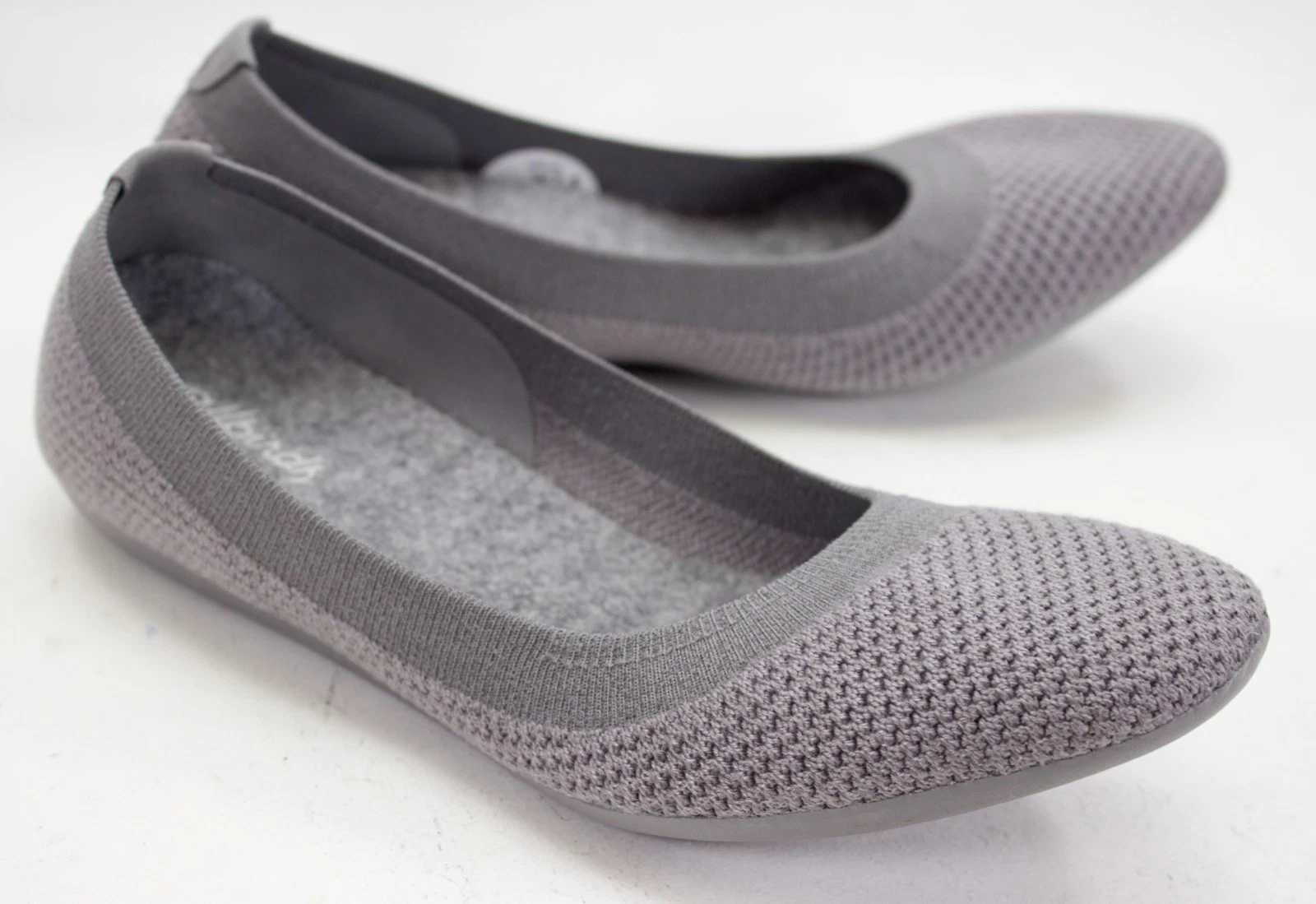 Allbirds TB Tree Breezers Womens Sz US 7.5 Ballet Flats Light Gray Slip On Shoes