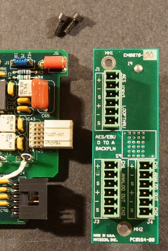 NVision A to D Converter Board Card Model NV1035, with backplane Board & Screws. - Picture 7 of 7
