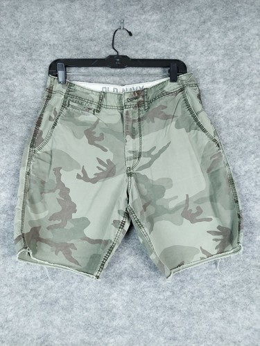 Old Navy Short Mens 30 Green Khaki Camo 