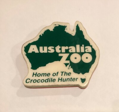 Australia Zoo Home of the Crocodile Hunter Map Thick Rubber Fridge Magnet K6
