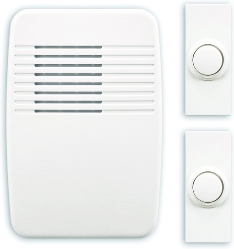 Heath/Zenith SL-6167-C Heath Zenith Wireless Plug-In Door Chime Kit with 2 Push - Picture 8 of 12