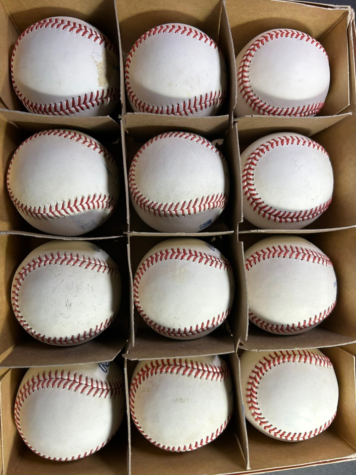 Dozen (12) Official Major League Baseballs Manfred eBay