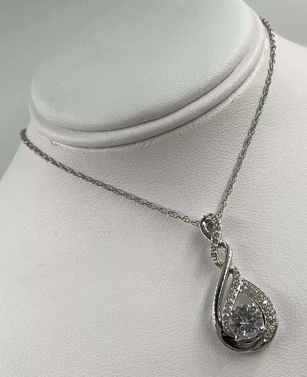 Cubic zirconia drop necklace sale