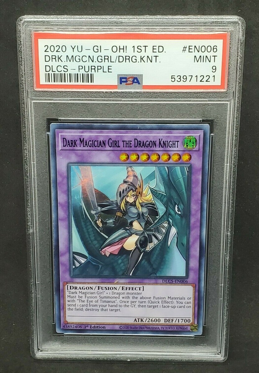 Yugioh PSA 9 MINT Dark Magician Girl the Dragon Knight (Purple