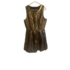 Romeo + Juliet Couture- Womens gold and black metallic dress size Large