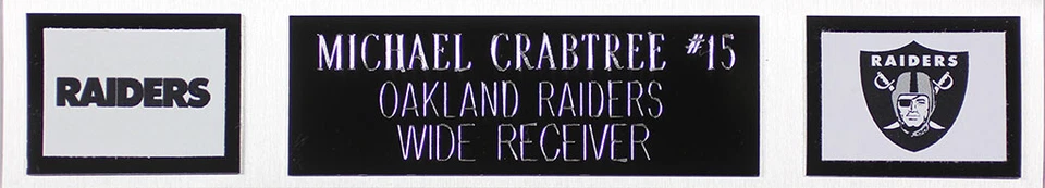 Michael Crabtree Autographed & Framed Black Raiders Jersey Auto JSA COA - Image 4 of 4