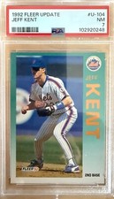 1992 fleer update jeff kent psa 7