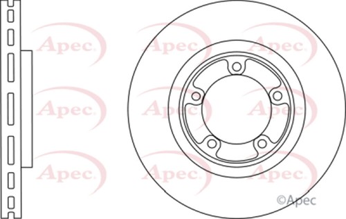 Fits Mitsubishi L400 1996-2005 2.5 TD Brake Disc Front Poppy MR289617 - Picture 2 of 2