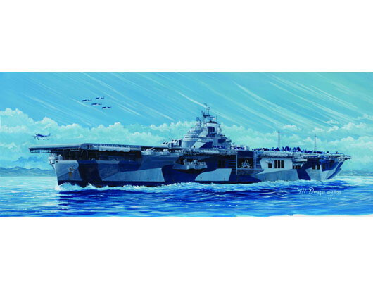 Maquette USS Franklin CV-13 Trumpeter 5730 à l'échelle 1:700 pour modélistes