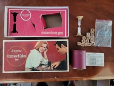 Scrabble Crossword Cubes Game Vintage 1968 Selchow & Righter Complete no 93 USA