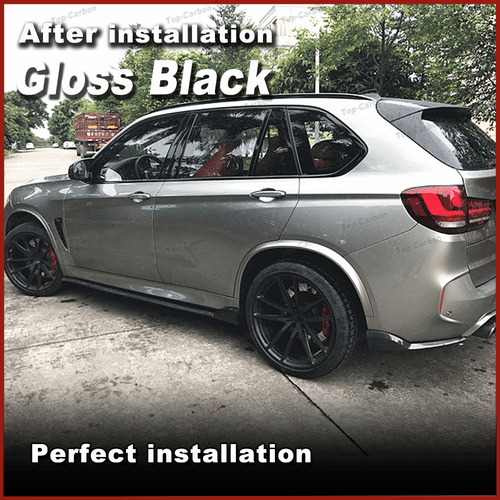 Glanz Schwarz Seitenschweller Side Skirt Ansätze Für BMW F86 X6M F85 X5M 2014-18 - Bild 3 von 9