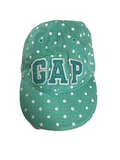 Baby Gap Girls Green Polka Dot White Hat Cap 2-3yrs