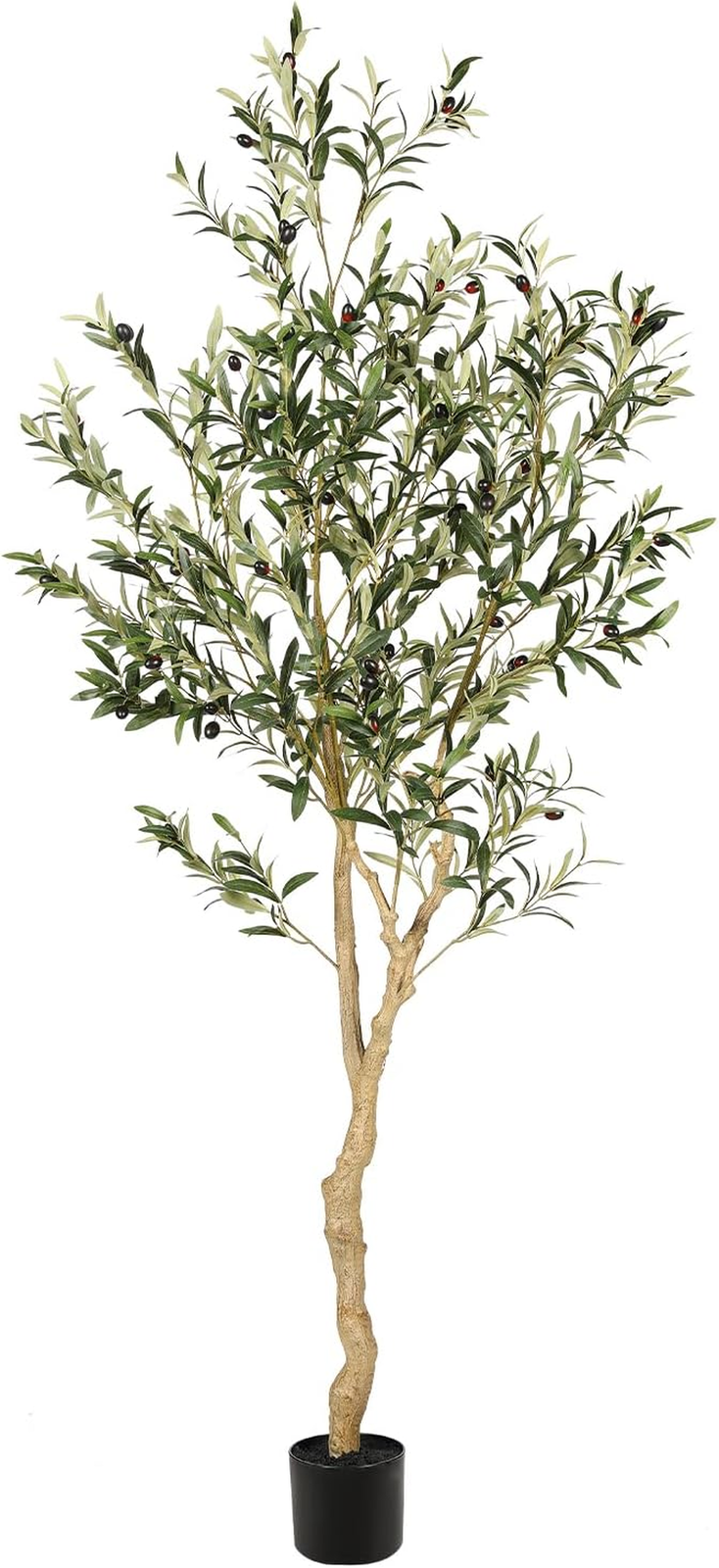 6Ft Artificial Olive Tree Potted Faux Silk Plant for Home Decor