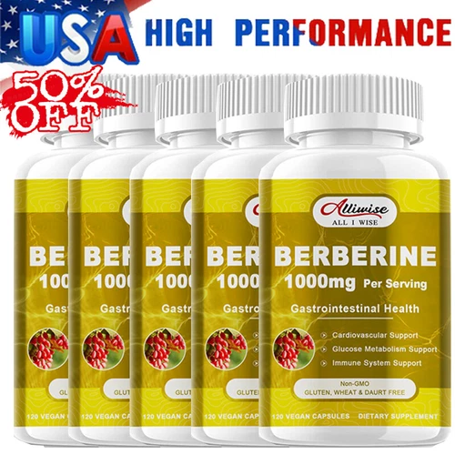 Premium Berberine HCL Extract 1000mg, Healthy Cholesterol, Anti-Inflammatory - Bild 11 von 18